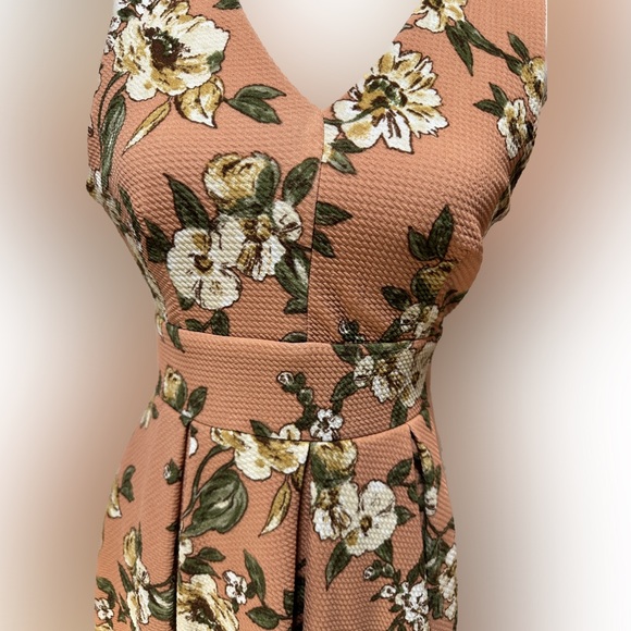 Haute Monde flowered dress. Size L sleeveless - Picture 3 of 12